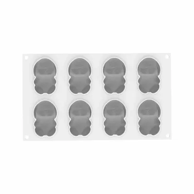 Kitchen utensils - RABBIT 70 - SILICONE MOULD N.8 76X50 H 29 MM + CUTTER - SILIKOMART S.R.L.