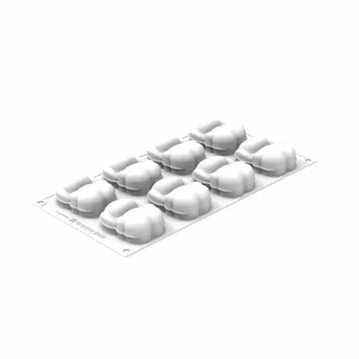 Kitchen utensils - RABBIT 70 - SILICONE MOULD N.8 76X50 H 29 MM + CUTTER - SILIKOMART S.R.L.