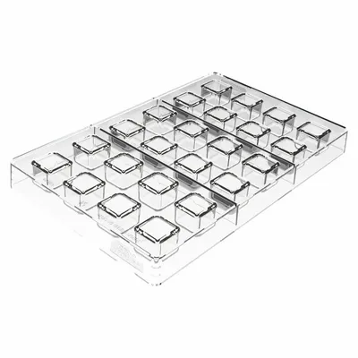 Kitchen utensils - KIT CUBO 01 - CH029 TRITAN MOULD 21X21 H21 MM + ICH029 SILICONE MOULD N.24 13X13 - SILIKOMART S.R.L.