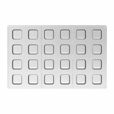 Ustensiles de cuisine - KIT CUBO 01 - CH029 TRITAN MOULE 21X21 H21 MM + ICH029 MOULE EN SILICONE N.24 13X13 - SILIKOMART S.R.L.
