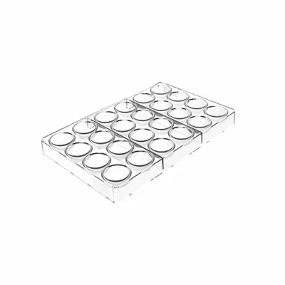 Ustensiles de cuisine - KIT SEMISFERA 02 - CH037 TRITAN MOULE N.24 ø35 H 18 MM + ICH037 MOULE EN SILICONE - SILIKOMART S.R.L.
