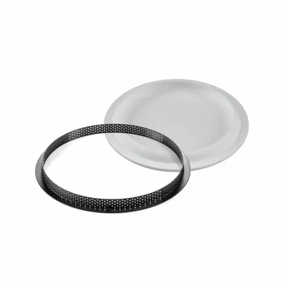 Ustensiles de cuisine - KIT ANNEAU À TARTE ROND ø230 MM - SET MOULE EN SILICONE ø190 MM + ANNEAU - SILIKOMART S.R.L.