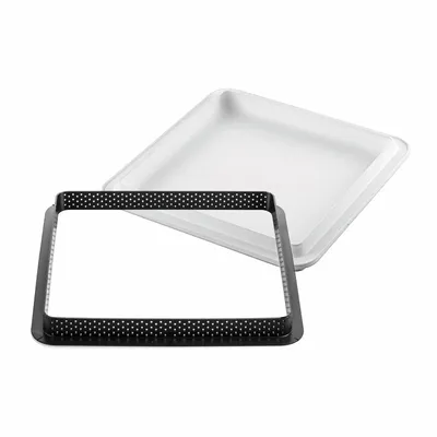 Kitchen utensils - KIT TARTE RING SQUARE 200x200 MM - SET SILICONE MOULD 170X170 MM+ RING - SILIKOMART S.R.L.