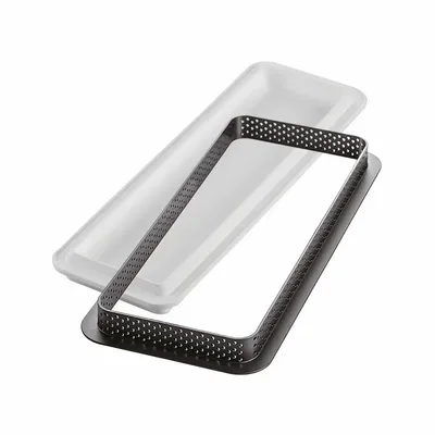 Kitchen utensils - KIT TARTE RING RECTANGULAR 265X105 MM - SET SILICONE MOULD 235X75 MM + RING - SILIKOMART S.R.L.