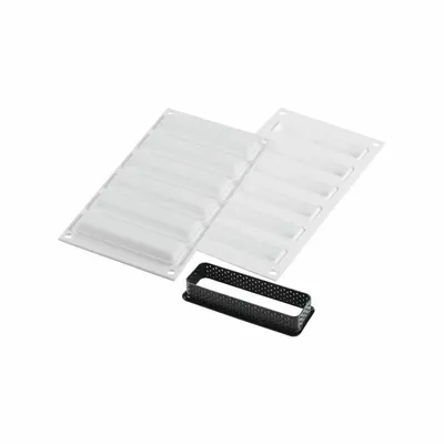 Kitchen utensils - KIT TARTE RING RECTANGULAR 120x35 MM - SET SILICONE MOULD 107X23 + 6 RINGS - SILIKOMART S.R.L.