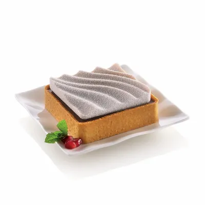 Ustensiles de cuisine - KIT MINI TARTE SAND - MOULE EN SILICONE + 6 ANNEAUX 80X80 MM - SILIKOMART S.R.L.