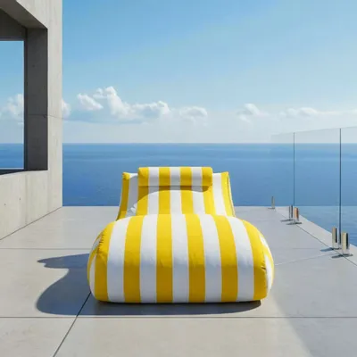 Transats - Chaise longue CHILLERO jaune - CONTURE