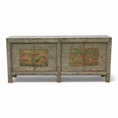 Sideboards - Old and unique lacquered sideboard - PAGODA INTERNATIONAL