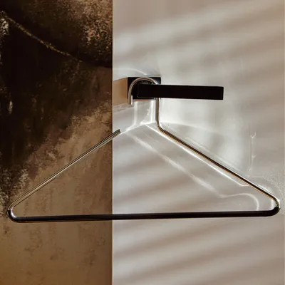 Office furniture and storage - MAWA metal cloakroom hanger black 42cm pack of 20 - MAWA