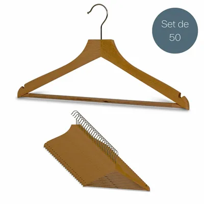 Mobilier et rangements pour bureau - MAWA cintre en bois avec encoche jupes hêtre naturel 45cm par 50 - MAWA