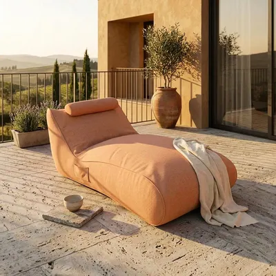 Transats - Chaise longue Chillero Orange - CONTURE