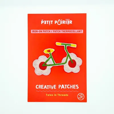 Objets design - Patch “vélo – en fleurs" - PETIT POIRIER