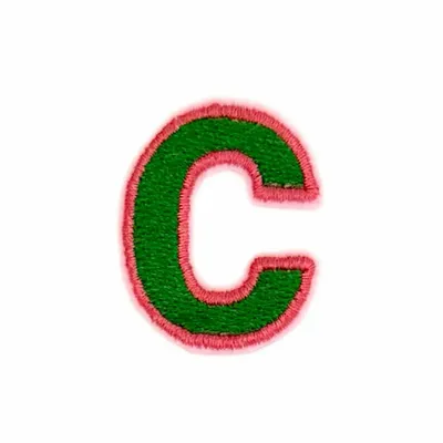 Cadeaux - C - Alphabet brodé, thermocollant - à l'unité - PETIT POIRIER