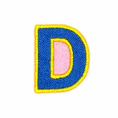 Objets de décoration - D - Alphabet brodé, thermocollant - à l'unité - PETIT POIRIER