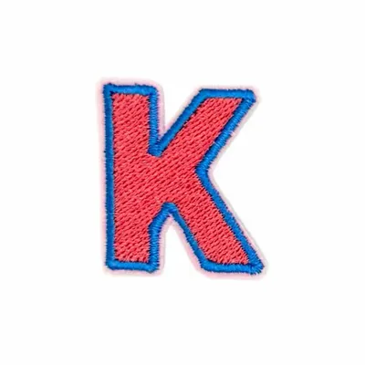 Cadeaux - K - Alphabet brodé, thermocollant - à l'unité - PETIT POIRIER