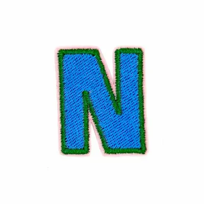 Objets de décoration - N - Alphabet brodé, thermocollant - à l'unité - PETIT POIRIER