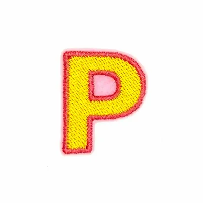 Cadeaux - P - Alphabet brodé, thermocollant - à l'unité - PETIT POIRIER