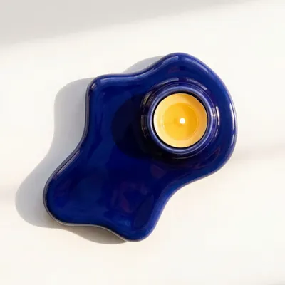 Candles - ALCHEMY Tealight Holder - Cobalt Blue - BIBAH