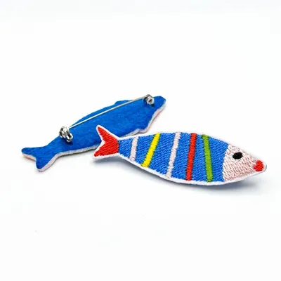 Cadeaux - Broche « Poisson libre » – Lignes et imagination - PETIT POIRIER