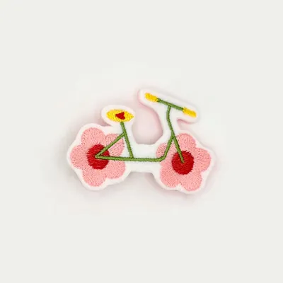 Cadeaux - Barrette brodée Bicyclette - PETIT POIRIER