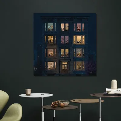 Stained glass decoration - GLAS080080BS-011 - TER HALLE