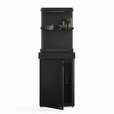 Cuisines de jardin - Urbn Plancha - Charcoal Black - Outdoor Kitchen / Coffee corner - URBN GARDN