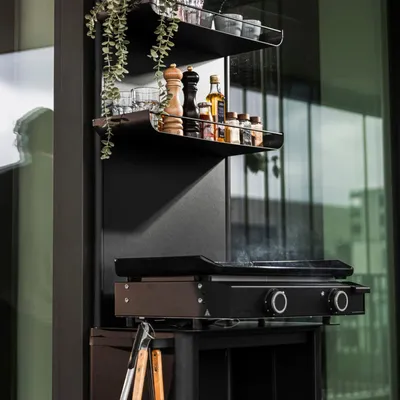 Cuisines de jardin - Urbn Plancha - Silk Grey - Outdoor Kitchen / Coffee corner - URBN GARDN
