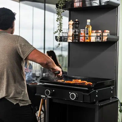 Cuisines de jardin - Urbn Plancha - Charcoal Black - Outdoor Kitchen / Coffee corner - URBN GARDN