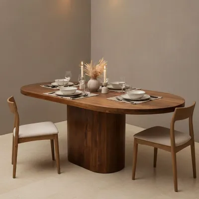 Dining Tables - Bullnose Oblong dining table - RAW MATERIALS