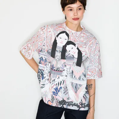 Prêt-à-porter - T-shirt imprimé intégral « Sisters » - MARALETTO