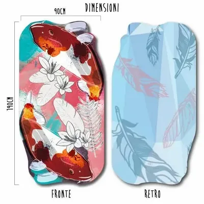 Travel accessories - Koi Fish Beach Towel - BEACH VIBES