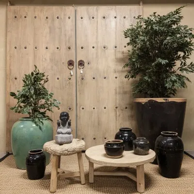 Aménagements pour bureau - Set de anciennes portes chinoises - PAGODA INTERNATIONAL