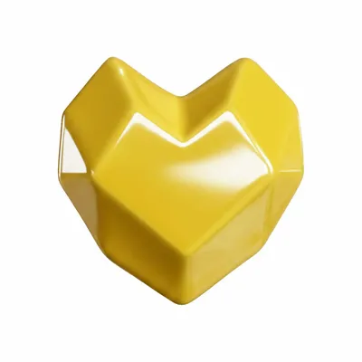 Cadeaux - Cœur Crochet jaune - LETSHELTER