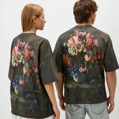 Prêt-à-porter - T-shirt imprimé intégral « 4 bouquets de fleurs » - MARALETTO