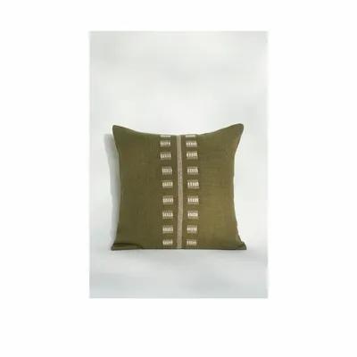 Coussins textile - NO-MAD Tula Cushion Cover in Cotton Jute with Soft Embroidery - NO-MAD