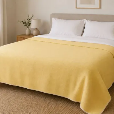 Linge de lit - Plaid de lit en laine LEMON - double - MOST-BLANKETS