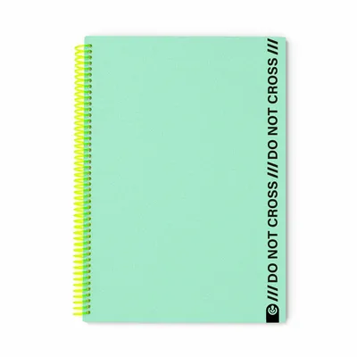 Papeterie bureau - Carnet à spirale - NE PAS CROISER - Papier A4 ligné ou quadrillé - CARCHIVO®