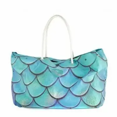 Sacs et cabas - Sac de plage Big Écailles Vertes - BEACH VIBES