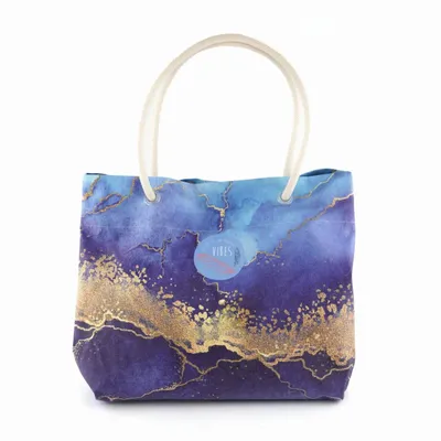 Sacs et cabas - Sac de plage Medium Marbre - BEACH VIBES