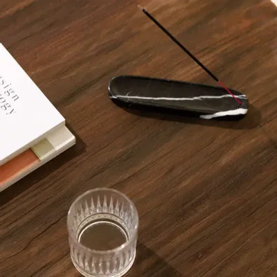 Decorative objects - Incense holder - black marble - DESIGN TRIP