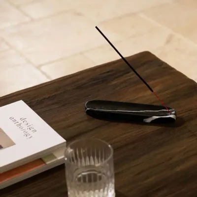 Decorative objects - Incense holder - black marble - DESIGN TRIP