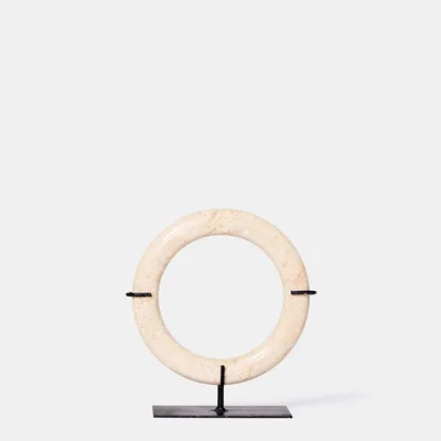 Decorative objects - Lumi white rings - M - DESIGN TRIP