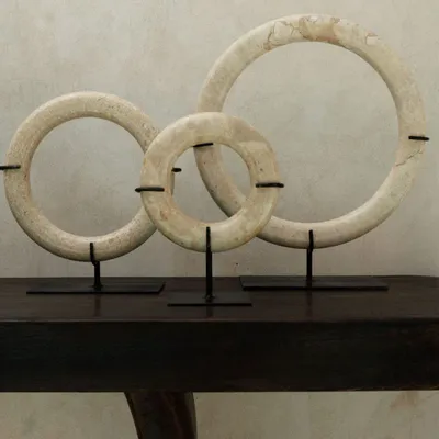 Objets de décoration - Anneaux Lumi blanc - L - DESIGN TRIP