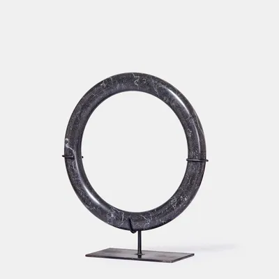 Decorative objects - Lumi black rings - L - DESIGN TRIP
