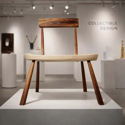 Chairs - Collectible Staked Chair - EMBRACE BETWEEN NORTH & SOUTH - GIUSEPPE DEEPAK BENTI