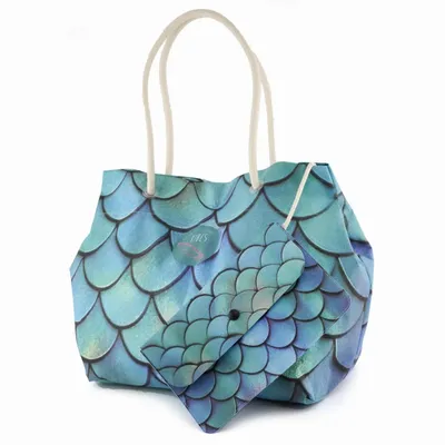 Bags and totes - Green Scale Medium Beach Bag - BEACH VIBES