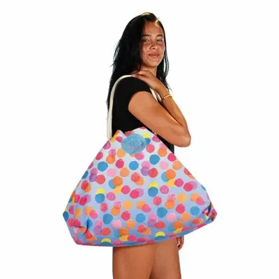 Sacs et cabas - Sac de plage Big Pois Bleu - BEACH VIBES