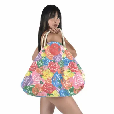 Bags and totes - Big Roses Beach Bag - BEACH VIBES