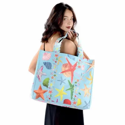 Sacs et cabas - Tote bag Étoile de mer Céleste - BEACH VIBES