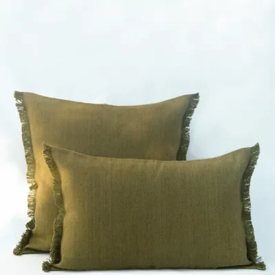 Coussins textile - NO-MAD Prerit Cushion Cover in Cotton Jute with Hand-Frayed Edges - NO-MAD